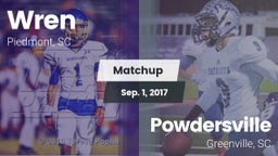Matchup: Wren vs. Powdersville  2017
