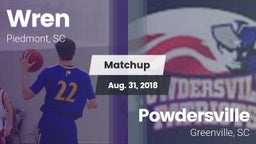 Matchup: Wren vs. Powdersville  2018
