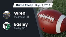 Recap: Wren  vs. Easley  2018