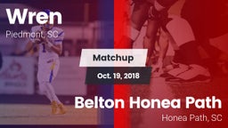 Matchup: Wren vs. Belton Honea Path  2018