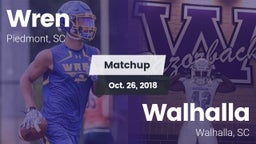 Matchup: Wren vs. Walhalla  2018