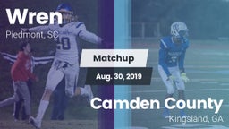 Matchup: Wren vs. Camden County  2019