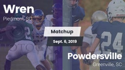 Matchup: Wren vs. Powdersville  2019