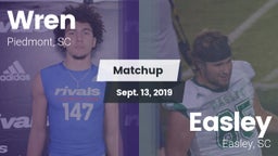 Matchup: Wren vs. Easley  2019