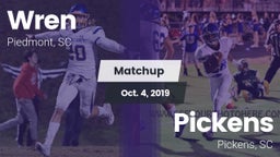 Matchup: Wren vs. Pickens  2019
