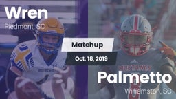 Matchup: Wren vs. Palmetto  2019