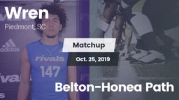 Matchup: Wren vs. Belton-Honea Path 2019