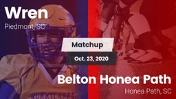 Matchup: Wren vs. Belton Honea Path  2020