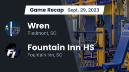 Recap: Wren  vs.  Fountain Inn HS 2023