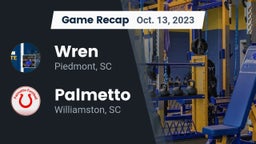Recap: Wren  vs. Palmetto  2023