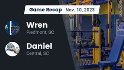 Recap: Wren  vs. Daniel  2023
