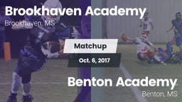 Matchup: Brookhaven Academy vs. Benton Academy  2017