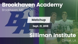 Matchup: Brookhaven Academy vs. Silliman Institute  2018