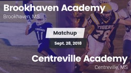 Matchup: Brookhaven Academy vs. Centreville Academy  2018