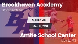 Matchup: Brookhaven Academy vs. Amite School Center 2018