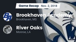 Recap: Brookhaven Academy  vs. River Oaks  2018