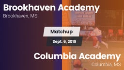 Matchup: Brookhaven Academy vs. Columbia Academy  2019