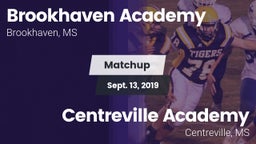 Matchup: Brookhaven Academy vs. Centreville Academy  2019