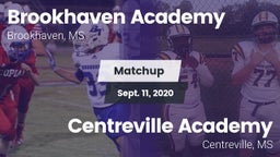 Matchup: Brookhaven Academy vs. Centreville Academy  2020