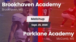 Matchup: Brookhaven Academy vs. Parklane Academy  2020