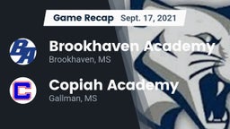 Recap: Brookhaven Academy  vs. Copiah Academy  2021