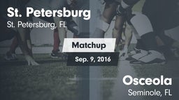 Matchup: St. Petersburg vs. Osceola  2016
