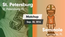 Matchup: St. Petersburg vs. Seminole  2016