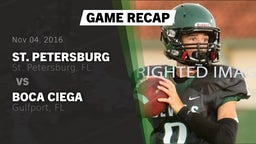 Recap: St. Petersburg  vs. Boca Ciega  2016