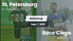 Matchup: St. Petersburg vs. Boca Ciega  2018