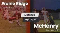 Matchup: Prairie Ridge vs. McHenry  2017