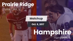 Matchup: Prairie Ridge vs. Hampshire  2017
