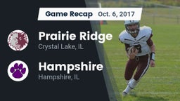Recap: Prairie Ridge  vs. Hampshire  2017