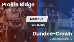 Matchup: Prairie Ridge vs. Dundee-Crown  2017