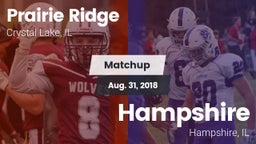 Matchup: Prairie Ridge vs. Hampshire  2018