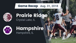 Recap: Prairie Ridge  vs. Hampshire  2018