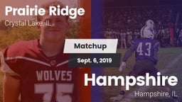 Matchup: Prairie Ridge vs. Hampshire  2019