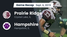 Recap: Prairie Ridge  vs. Hampshire  2019
