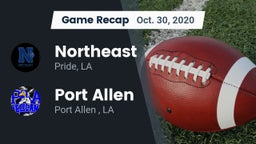 Recap: Northeast  vs. Port Allen  2020