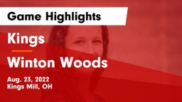 Kings  vs Winton Woods Game Highlights - Aug. 23, 2022
