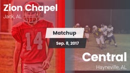 Matchup: Zion Chapel vs. Central  2017