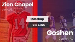 Matchup: Zion Chapel vs. Goshen  2017