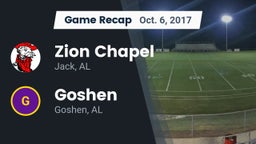 Recap: Zion Chapel  vs. Goshen  2017