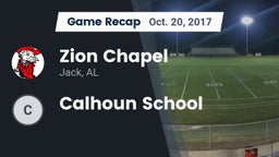 Recap: Zion Chapel  vs. Calhoun School 2017