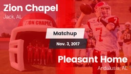 Matchup: Zion Chapel vs. Pleasant Home  2017