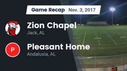 Recap: Zion Chapel  vs. Pleasant Home  2017