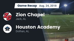Recap: Zion Chapel  vs. Houston Academy  2018