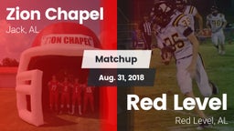 Matchup: Zion Chapel vs. Red Level  2018