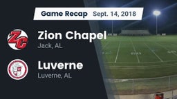 Recap: Zion Chapel  vs. Luverne  2018