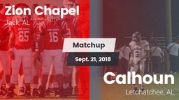 Matchup: Zion Chapel vs. Calhoun  2018