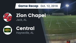 Recap: Zion Chapel  vs. Central  2018